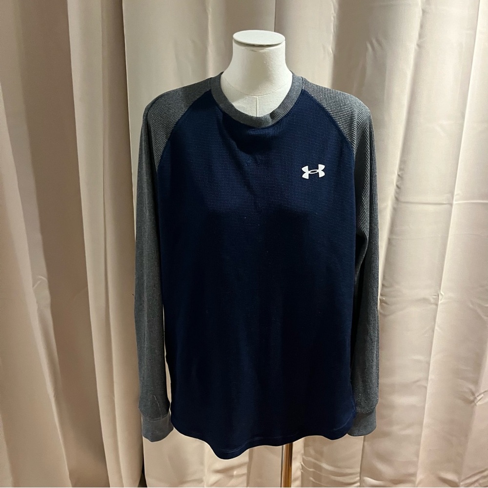 Under Armour Navy & Gray Long Sleeve Performance Shirt